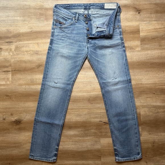 Diesel Other - Diesel Belther Jeans Men 31x30 Blue Slim Tapered Stretch Medium Wash Denim 0857N